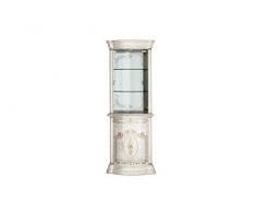 Interdesign24 - Vetrinetta angolare barocco, 2 ante, colore: Beige