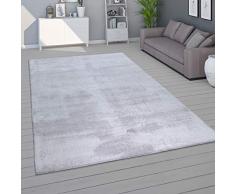 Tappeto per Soggiorno Unicolore Lavabile Morbido Pelo Corto Morbido, Dimensione:120x170 cm, Colore:Grigio