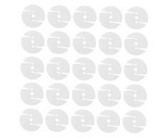 SEWACC Divano Rotondo 100 Pezzi Fissaggio Mobili Fibbia Pulsanti Bianchi attività Fibbie Tre Letti Mm Materiale Divano Circolare Guarnizioni di Posizionamento Pulsante