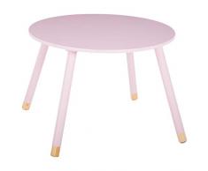 Atmosphera Kids Tavolo Bambino Morbidezza - Diam. 60 cm - Rosa