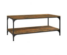 vidaXL Tavolino da Salotto Rovere Fumo 80x50x40 cm Legno Multistrato