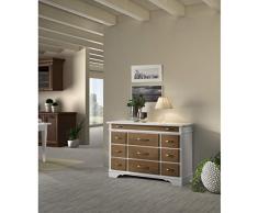 Estea Mobili - CREDENZA DISPENSA COUNTRY PROVENZALE LACCATO BICOLORE- LEGNO MASSELLO VENETO - 121125372329 - come foto