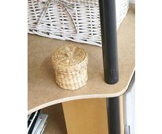 MODO24 Tubo Scaffale per Ufficio Regal Keller Scaffale Scaffale angolare scaffale Nero 7Â Ripiani DEDAL 7Â W