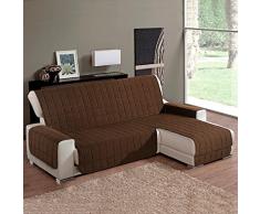 la biancheria di casa - Simplicity Plus copridivano penisola DS/SX - Marrone, Seduta 195 cm