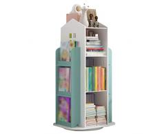 YHRJ Librerie per Bambini songmics Libreria Semplice, Scaffale per Bambini del Fumetto Domestico, Scaffale per Giocattoli per Asilo Nido, Cremagliera Rotante per casetta