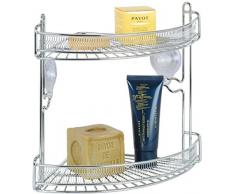 artex 22.16.32 Bagno Doccia Scaffale Angolare Doppio Flower Misure Cm 22x22x27h