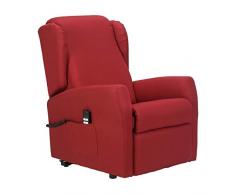 POLTRONE ITALIA Miriam 2 motori Poltrona relax Alzapersona Detraibile 19% Roller System Full Memory Antidecupido seduta micromolle antimacchia poltrona elettrica anziani Rosso