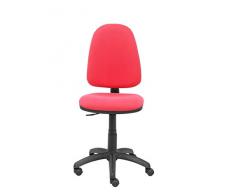 Piqueras Y Crespo 04CP – Sedia da ufficio ergonomica, Sedile e schienale rivestiti in tessuto BALI rosso