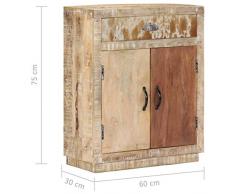 Armadietto per Cucina con Mensola Regolabile Mobile Sala da Pranzo COSTWAY Credenza con Cassetti e Ante 88x30x70cm