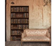 WALPLUS ADESIVI DA PARETE VINTAGE LIBRERIA rimovibile autoadesivo arte murale decalcomania vinile DECORAZIONE CASA fai-da-te VIVENTE ufficio camera letto carta parati cameretta bimbi regalo