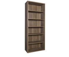 Composad | Libreria Alta della Linea DAVINCI BRERA Con 5 Ripiani Regolabili, Libreria Scaffale Moderna, Dimensioni (LxAxP) 81,60x217,50x35,70 cm Noce Brera, Soggiorno, Studio, Ufficio, Made in Italy