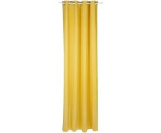 Soleil docre - Tenda con occhielli, 135 x 250 cm, in poliestere, colore: Giallo
