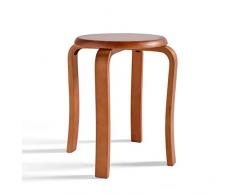 LULUDP Sgabello Basso Sedia Poggiapiedi Sgabelli Sgabello Sgabello da Cucina Sedia da Pranzo Sgabello in Rovere/Sgabello impilabile for la casa Sgabelli in Legno a 4 Gambe a Prova di Polvere Sgabell