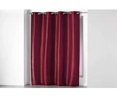 Douceur d’Intérieur, tenda con occhielli, 140 x 240 cm, tinta unita, shana, bordeaux