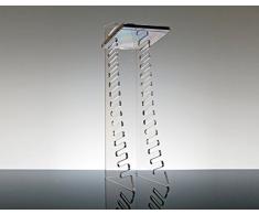 Porta CD da tavolo in plexiglass Debussy per 15 dischi colore trasparente