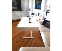 Volerò Shopping Online, Tavolo Trasformabile, Meccanismo Saliscendi, Modello Achille, Top in Legno Color Wenge, Struttura in Metallo Color Argento, Dim.max.196L 74l 80h Dim.min.120L 74l 30h