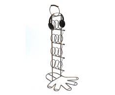 Scaffale vino 10-0445 Scaffale porta bottiglie in metallo 93cm Scaffale porta vini