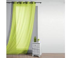 Caritex Tenda arredo con Borchie Lisa Semitrasparente 135x260 cm R711 Anice