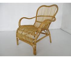 poltrona in vimini rattan per esterno giardino ed interno cm 67X80X86 H comodissima e robusta arredamento terrazzo