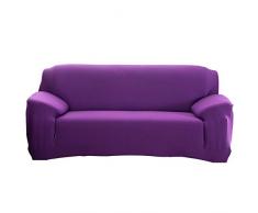 Cafopgrill Fodere Copridivani Universale, Copridivano Elastico antiruggine Copertura Divano copridivano/Due/Tre/Quattro posti Viola Ideale per poltrone, divani(3 Seater :190-230cm)