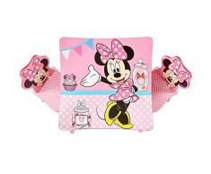 Worlds Apart Minnie: Tavolino con Sgabelli, MDF/Legno, Multicolore, 63 x 63 x 45 cm