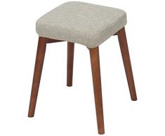 GBX Pouf e poggiapiedi, sedia e poggiapiedi, di legno solido tessuto Sgabello Piccolo banco di alta Sgabello Tavolo sedia Home Guadagnare da pranzo Sgabello Moda spogliatoio creativo Sgabello ad alta