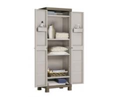 Keter Armadio 4 Ripiani Excellence Sabbia KIS, Beige, 65x45x182 cm