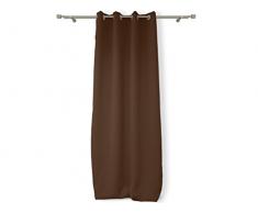 Soleil d'Ocre 032230 - Tenda in poliestere con occhielli, modello Alix,Poliestere, marrone, 140 x 180 cm