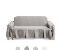 TAOCOCO Telo copridivano 320 * 210 cm Foulard copridivano Elegant Seam copridivani Grigio