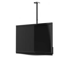 Meliconi Slimstyle 400CE Supporto da Soffitto Estensibile per TV da 14"-65" e Proiettori, Nero