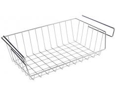 Wenko 2304100 Cesto per mensola in cromo 44 x 15 x 27 cm