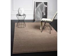 Mias Teppiche Emma Tappeto per Soggiorno, a Pelo Corto, 17 mm, 120 x 170 cm, Polipropilene (PP), Beige