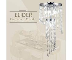 Lampadario Cristallo Moderno Lampadario Soggiorno (K9 Crystal) Lampadario Camera Letto 、Lampadari Moderni Plafoniera Soffitto Cristallo
