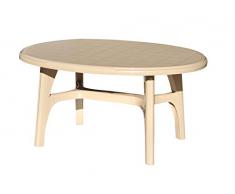 Scab 702756 Tavolo Resina Ovale, 150X113, Ovolone Tortora Scab