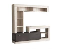 Milani Home s.r.l.s. Parete attrezzata Porta TV Soggiorno Moderna di Design 170x42x170 h