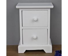 Piccolo comò bianco legno gioielli scatola gioielli armadio comò tavolo drachensilber shabby