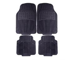 FUM03G - Gomma auto Tappetini nero 4 pezzi tappeto Mat universale