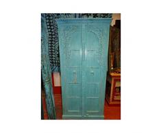 int. d'ailleurs - Mobile Indiano con Arco e Porte Piene di Colore Turchese - PAL356