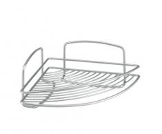 Metaltex serie Onda - Mensola angolare a un ripiano per bagno - (460201)
