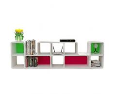 Lowboard in Living Room Extra Bagagli TV Media Entertainment Console TV Media Center Angolo (Color : Gray, Size : 188x55.5x24cm)