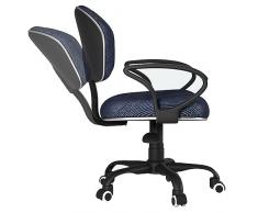 XIaoHESHop Sedia da ufficio, Sedia da scrivania con ruote e braccioli ergonomici, Regolabile Girevole Sedia operativa rotante, Sedia imbottita per lo studio in casa