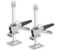 2pcs Sollevatore di Bordo Resistente,Porta Uso Bordo Sollevatore Armadio Jack,Strumento di Serraggio di Precisione del Braccio Multifunzione Cartongesso per Riparazioni Antiscivolo