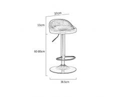 Zhangmeiren Sgabello da Bar Moderno Bar Minimalista seggiovia Rotante Davanti Sedia da casa Sgabello Alto Sgabello Bar (Color : Green*2)