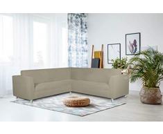 Italian Bed Linen Copridivano angolare Dahlia, tortora, Angolare