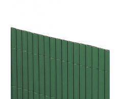 1x3 Arella incannucciata PVC double verde recinsioni esterno giardino separè 612