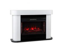 Klarstein Camino Elettrico, Camino Elettrico da Incasso con Mensola, Camino Elettrico da Parete con Fiamma LED 2000W e Telecomando, Caminetto Elettrico con Timer e Controllo Automatico di Temperatura