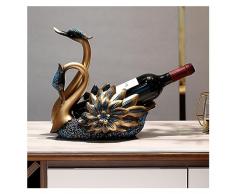 Portabottiglie Vino, Portabottiglie in Resina, per Controsoffitto, Ufficio, Cucina, Sala da Pranzo, Dispensa, Soggiorno, Bar e Cantina (Color : Blue, Size : 28x19x27cm)