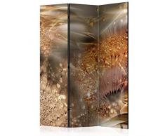 murando Paravento Soffione 135x172 cm cm Stampa unilaterale su Tela in TNT Parete Divisoria Interno Separatore Stanza Pieghevole Decorazioni Gold Beige b-A-0377-z-b