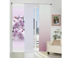 Home fashion Madrid Tenda a Pannello, Poliestere, Lilla, 245 x 60 cm