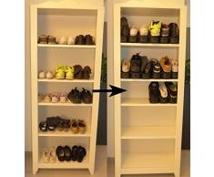 Home/CO – Rack di scarpa due volte maggiore risparmio di spazio guadagno di Place, Scaffale di Scarpa, ordinato il tutto, regolabile, si supporto permette di impilare vostre scarpe nel vostro guardaroba, armadi, Guardaroba,